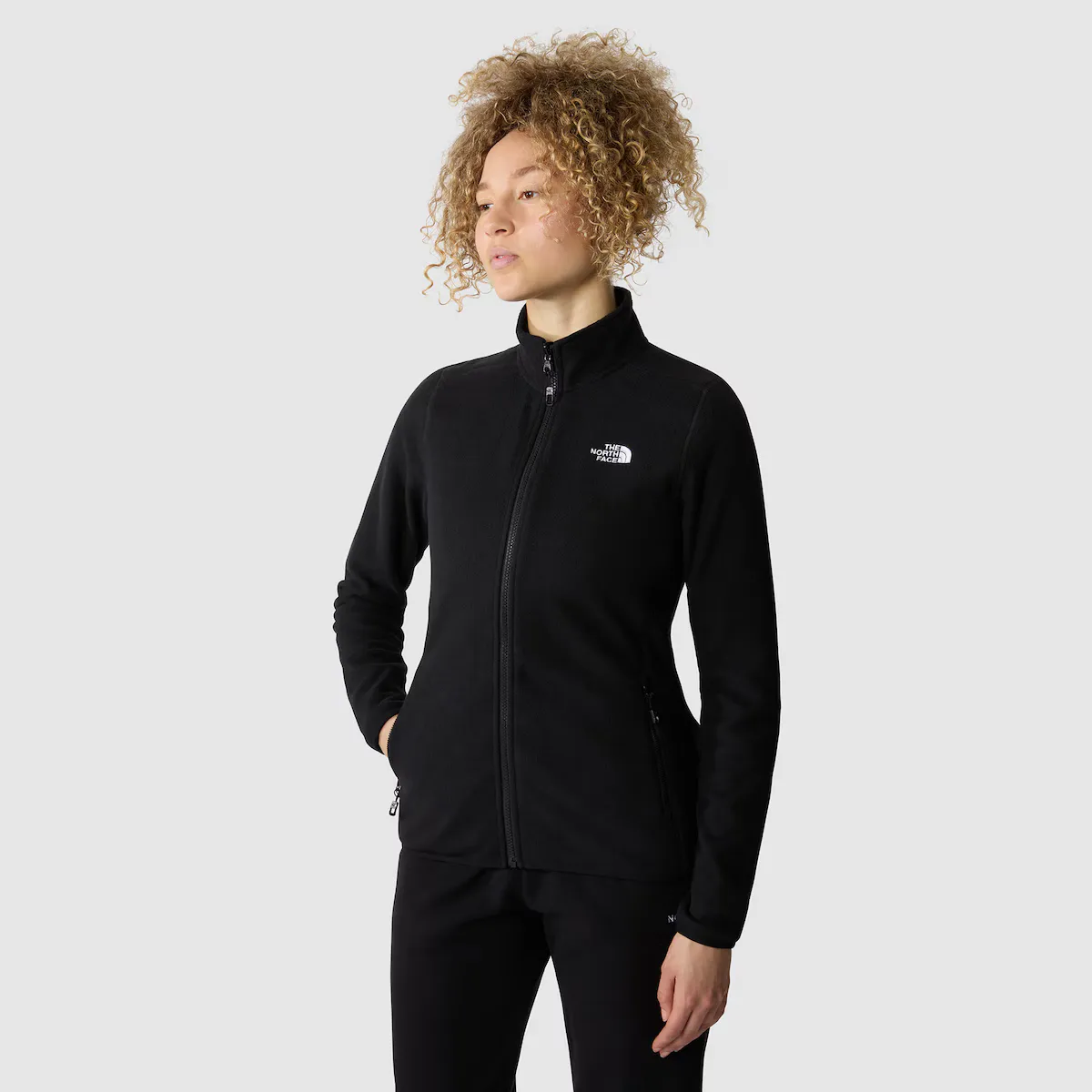 

Женские 100 флисовые на молнии Glacier The North Face, чёрный