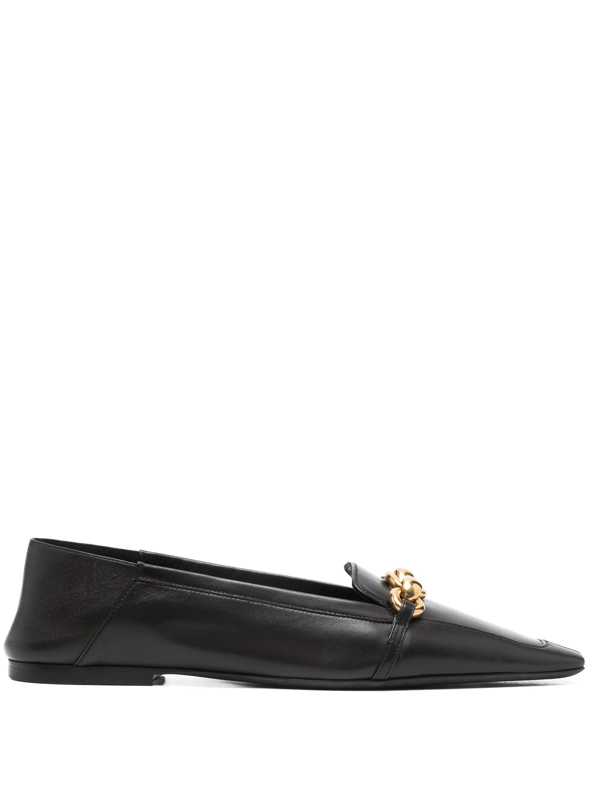 Лоферы с цепочками Saint Laurent, коричневый