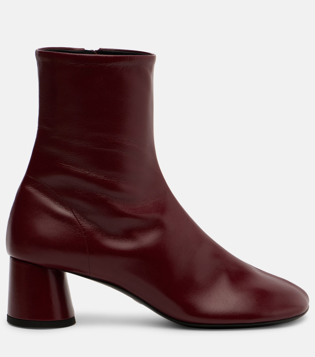 Кожаные перчаточные ботинки по щиколотку Proenza Schouler, Merlot — фото 4