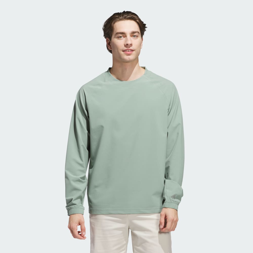 

Пуловер Adidas Go-To Wind Crewneck Pullover, цвет Silver Green