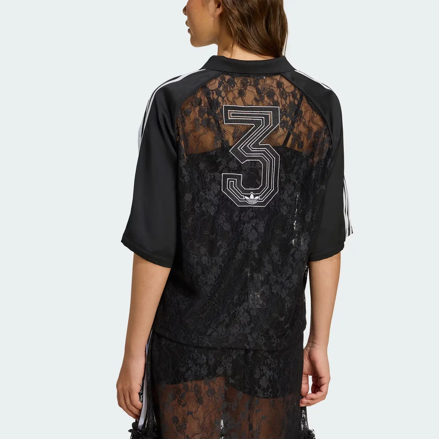 Футболка Lace Jersey Adidas Originals, черный — фото 4