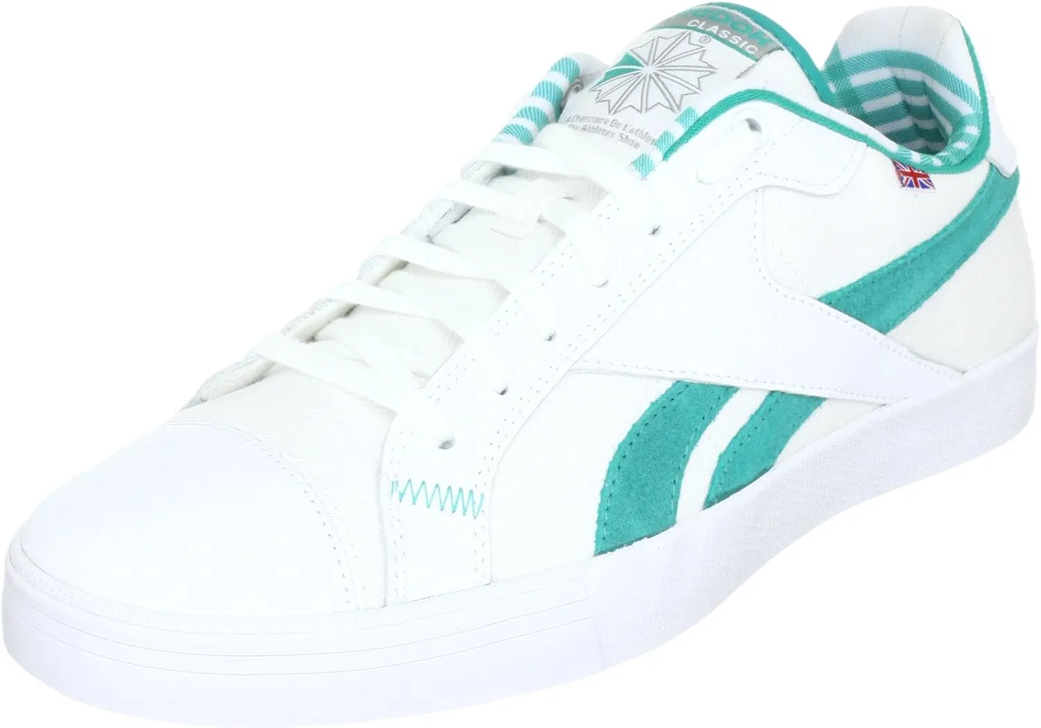 Мужские кроссовки Reebok TENNIS VULC LOW J85413, Blue Teal White Flat Size