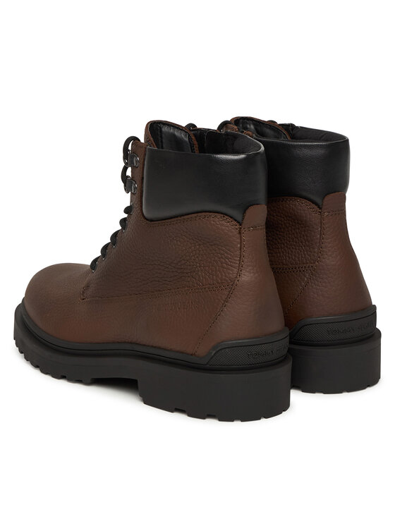 Туфли на шнуровке Tjm Lace Up Boot Leather EM0EM01629 Tommy Jeans, коричневый — фото 3