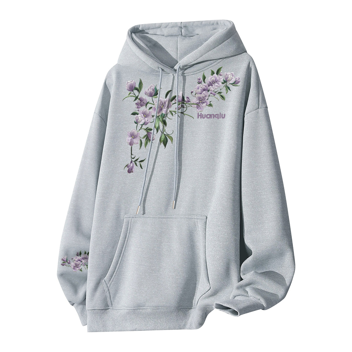 

Толстовка Unisex Hooded Moderate Heavyweight HUANQIU, светло-серый