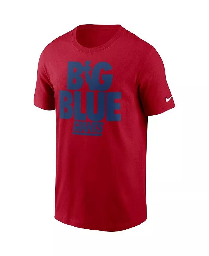 Мужская красная футболка New York Giants Hometown Collection, большая синяя Nike, красный — фото 3