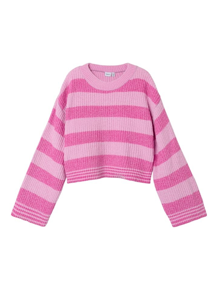 

Толстовка name it Pullover NKFNOLEA LS SHORT KNIT, цвет phlox pink