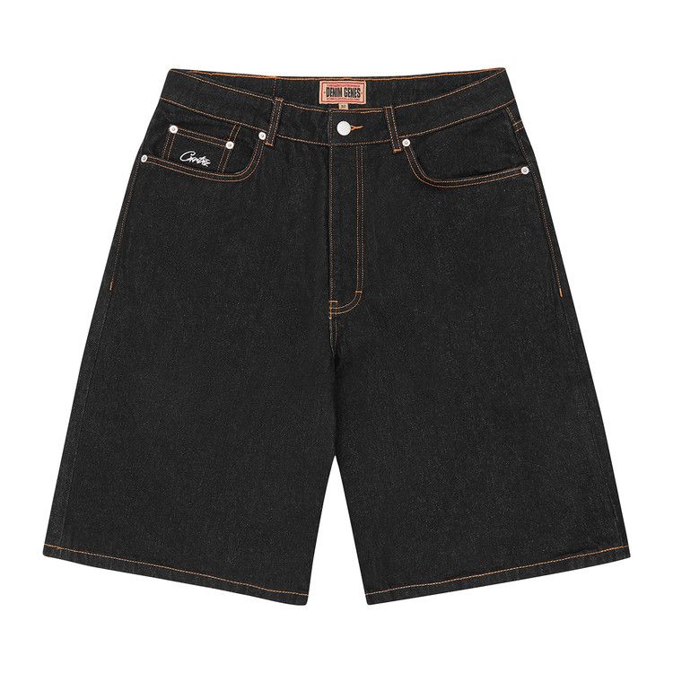 

Шорты Corteiz Dual Stripe Denim Short, Washed Black