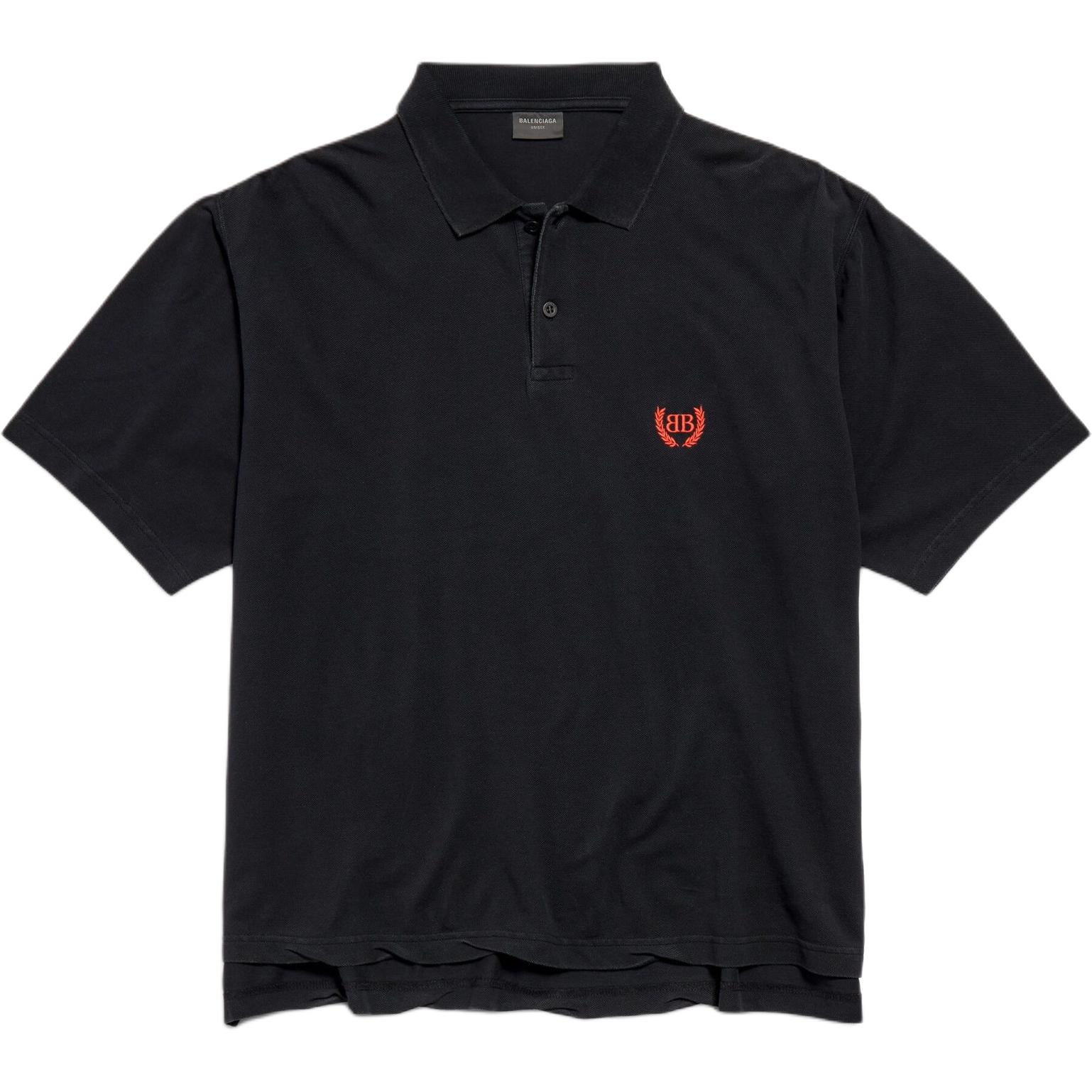 

Футболка-поло Regular Fit мужская Balenciaga, черный