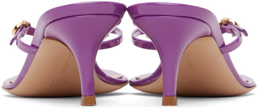 Сандалии на каблуке Purple Ribbon Thong 55 Gianvito Rossi — фото 2