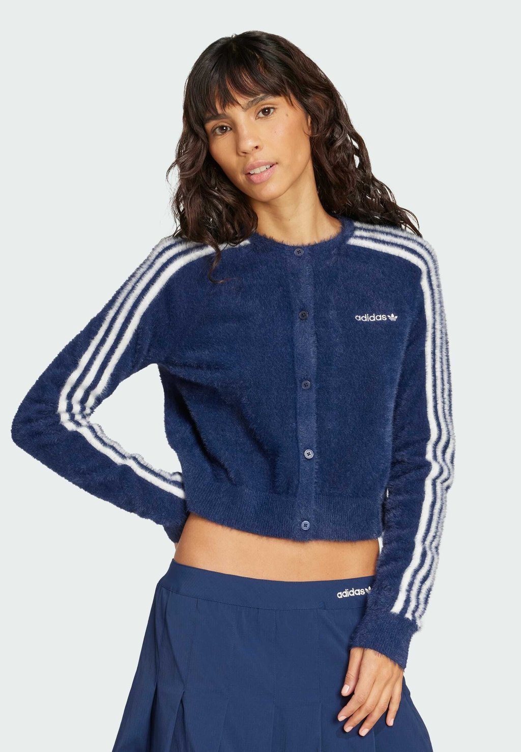 

Кардиган FLUFFY Adidas Originals, синий