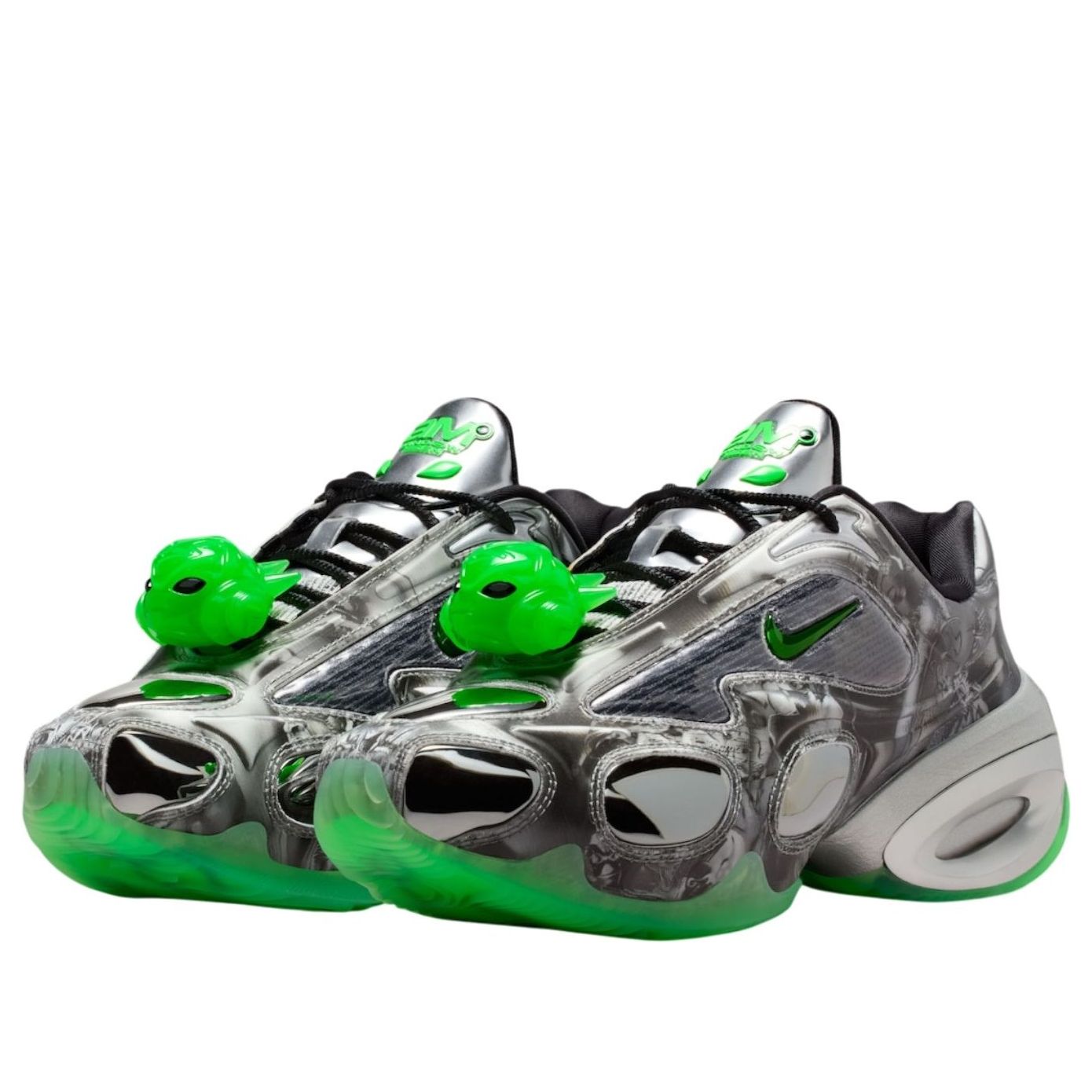 Кроссовки (WMNS) Nike x WINDOWSEN Air Max Muse 'Metallic Silver Rage Green' — фото 3
