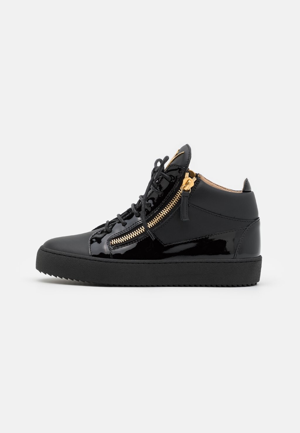 

Высокие кеды Mid Top Giuseppe Zanotti, цвет black/gold
