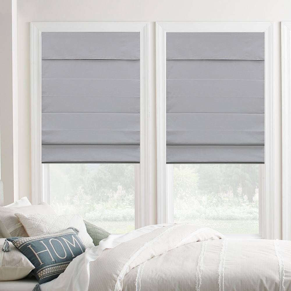 

Sonoma Goods For Life Cordless Classic Room затемняющая римская штора, цвет Light Gray