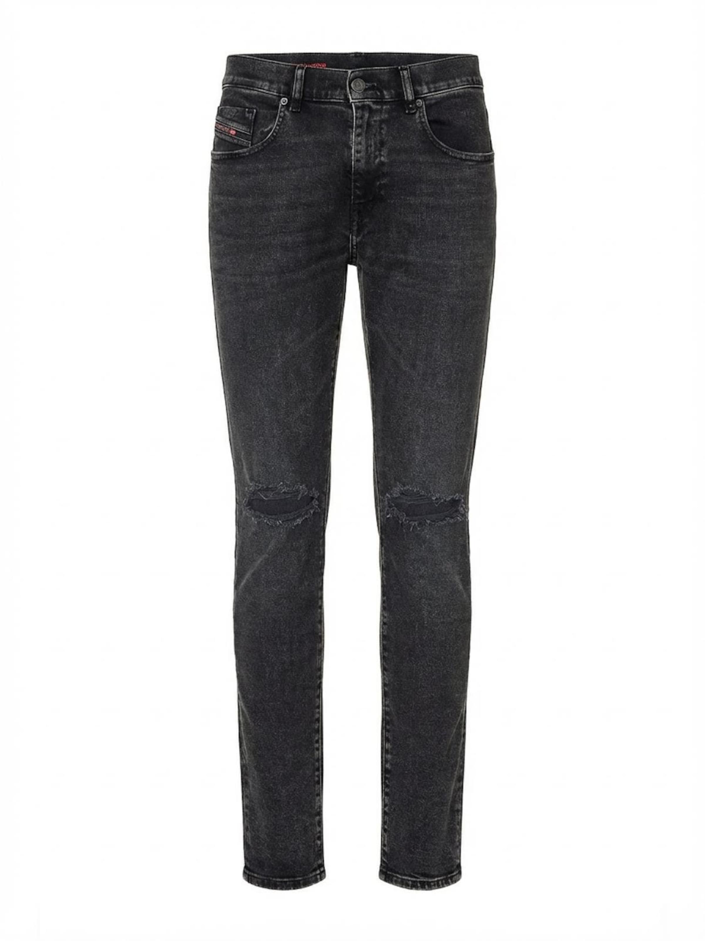 

DIESEL Джинсы 'D-STRUKT' Slim fit в крапчатом черном цвете