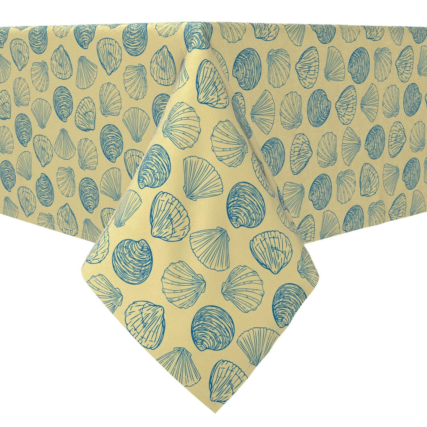 

Прямоугольная скатерть, 100% хлопок, пляжные ракушки