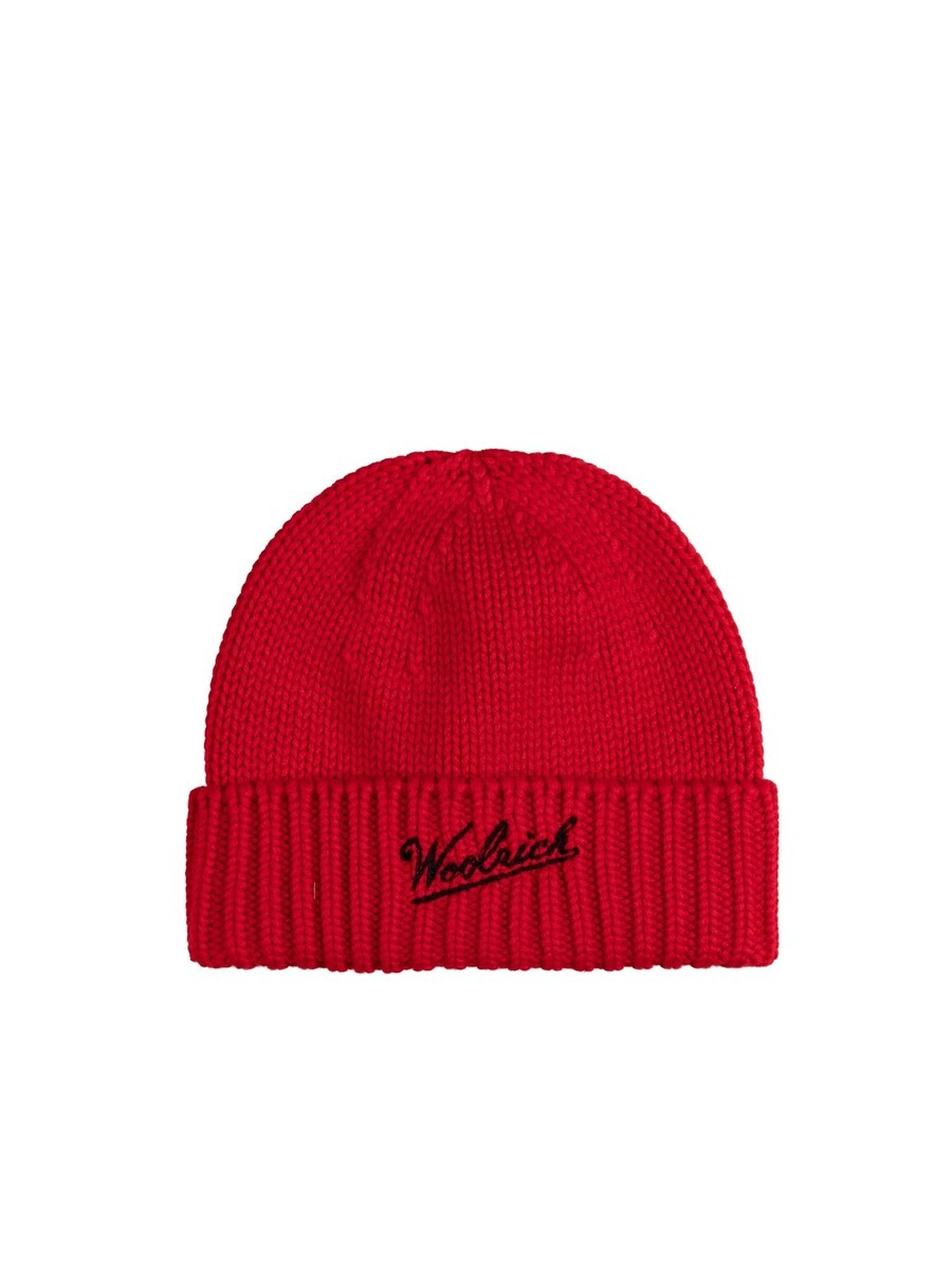 

Шапка Woolrich Beanie, красный