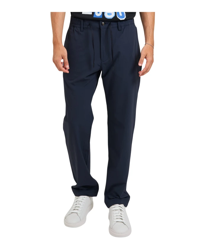 

Синие брюки чинос с завязками Hugo, синий