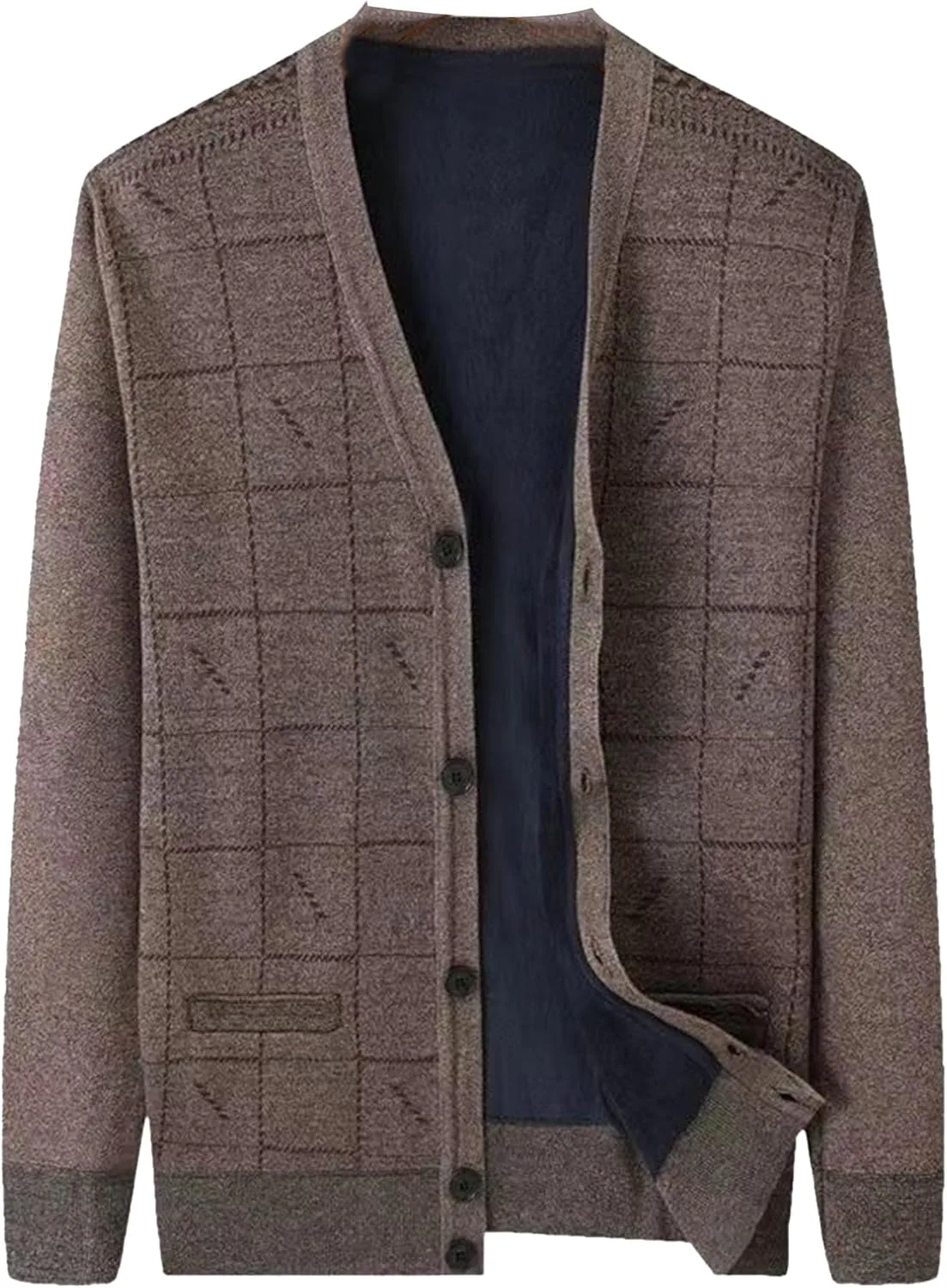 Мужской кардиган Argyle из легкой шерстяной смеси