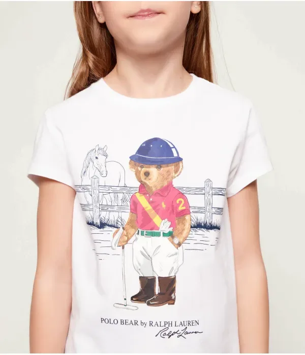Футболка regular fit Polo Ralph Lauren, белый — фото 4