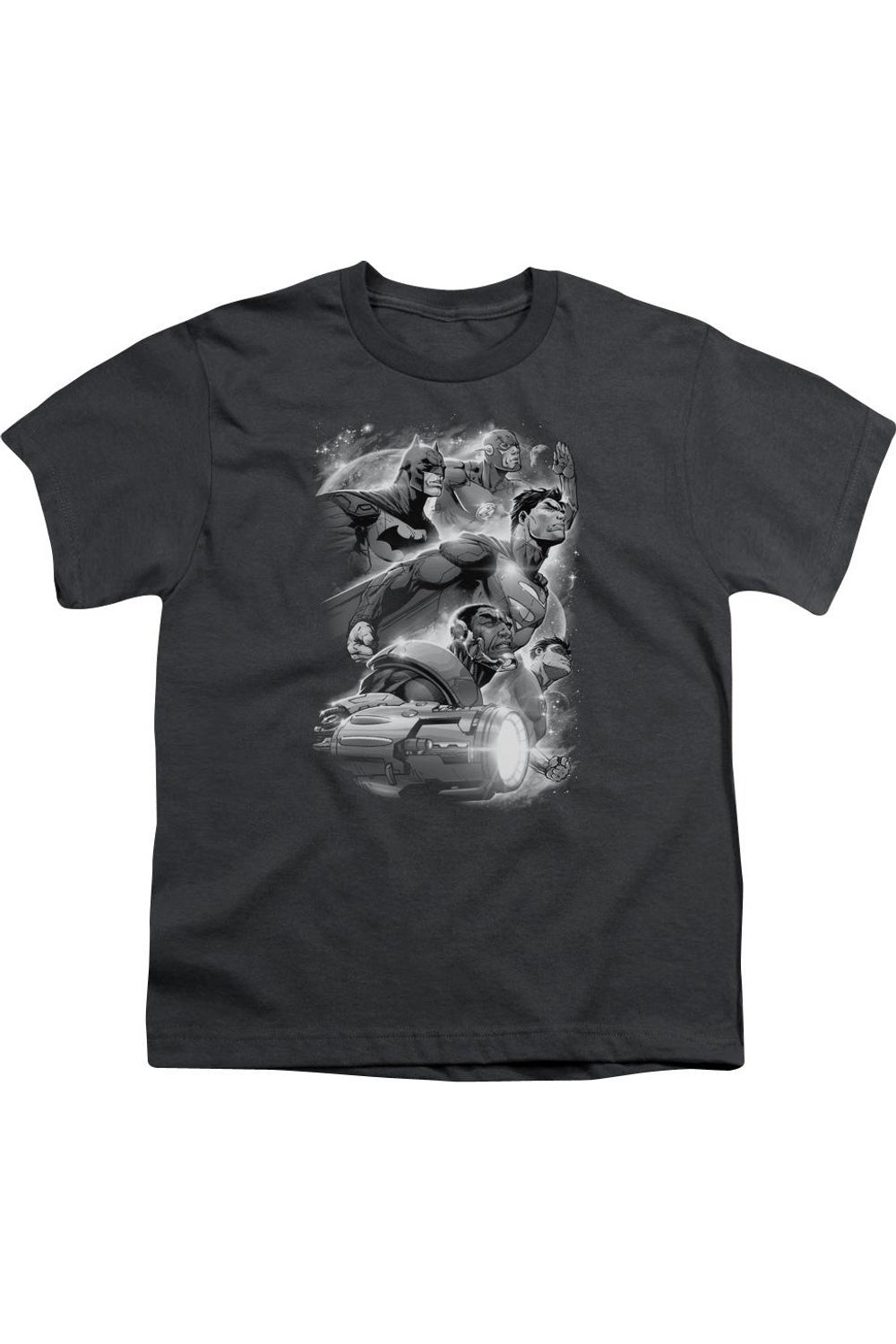 

Футболка с коротким рукавом для подростков "Лига справедливости Америки" атмосферная Gildan, Charcoal