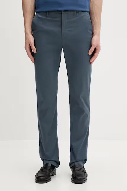 Брюки из эластичного хлопка slim fit Calvin Klein, синий