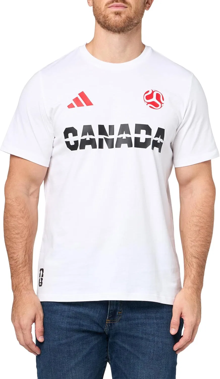 Футболка adidas Canada World Cup 2026, белый — фото 2