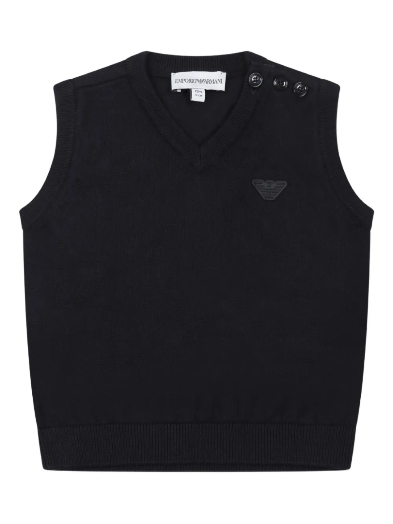 

Детский джемпер без рукавов Emporio Armani Kids, синий