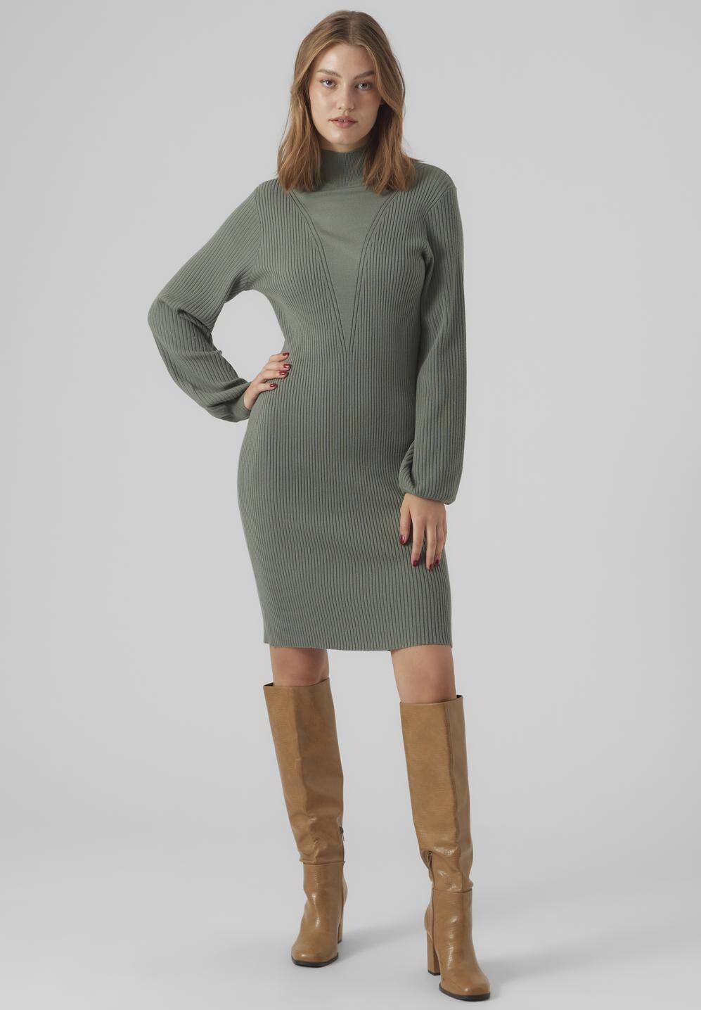 

Платье Vero Moda ПЛАТЬЕ MARINA С ВЫСОКИМ ВОРОТОМ ВЫШЕ КОЛЕНА, цвет laurel wreath