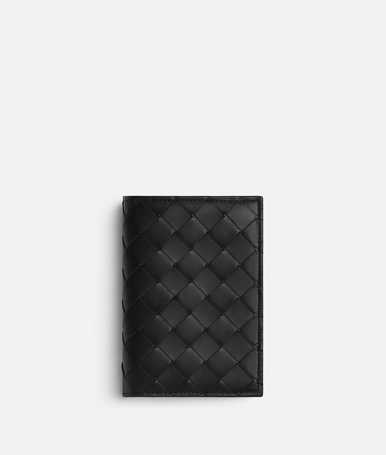 

Intrecciato medium bi-fold wallet with l-zip BOTTEGA VENETA, черный