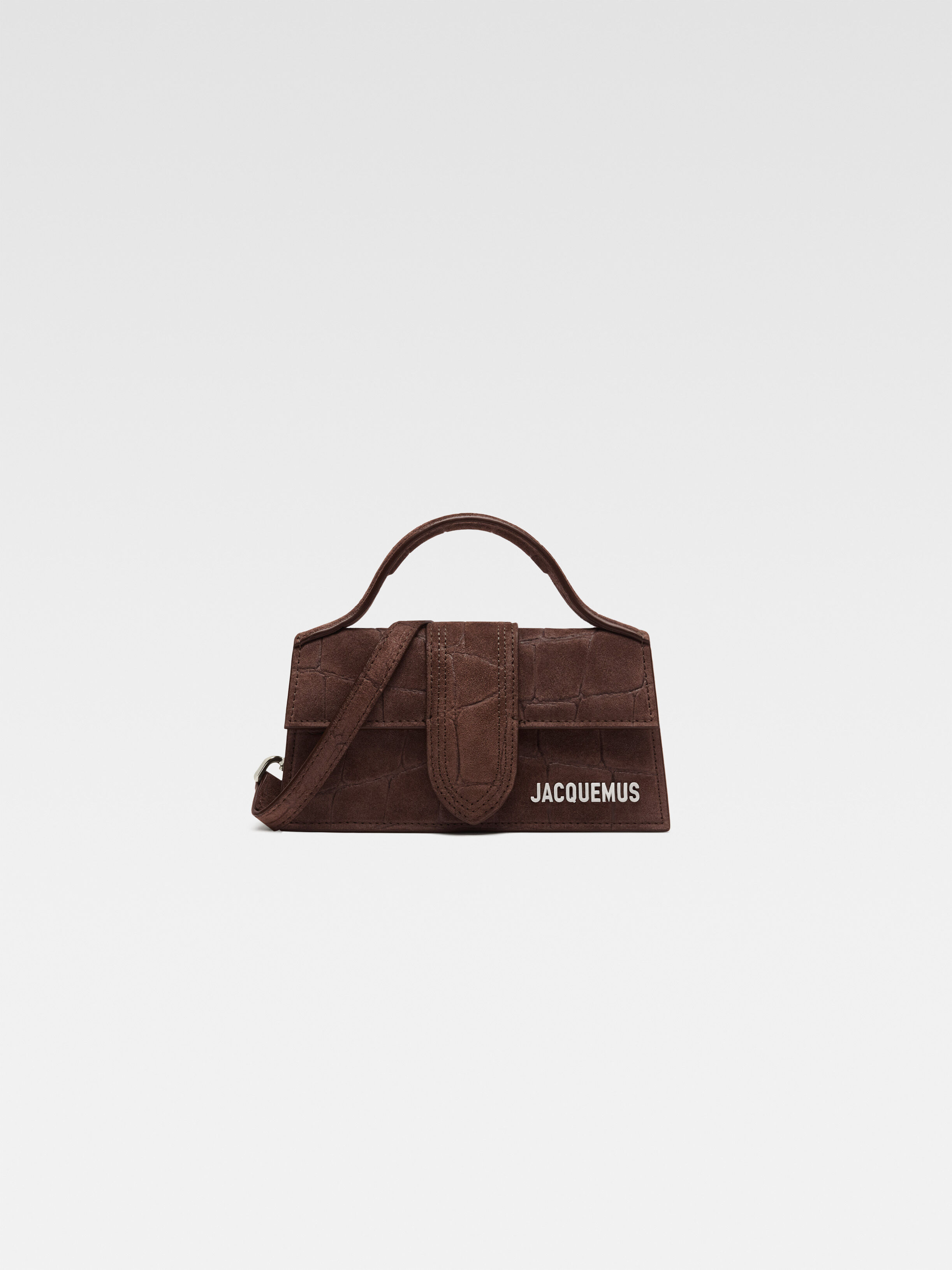 

Мини-сумка с клапаном JACQUEMUS The Bambino, темно-коричневый