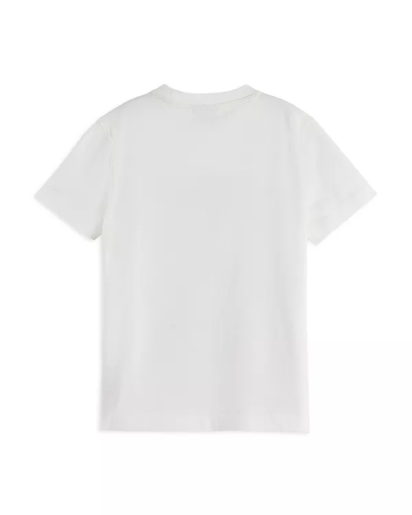 Футболка свободного кроя с рисунком - для малышей и для взрослых. Scotch & Soda, белый — фото 2