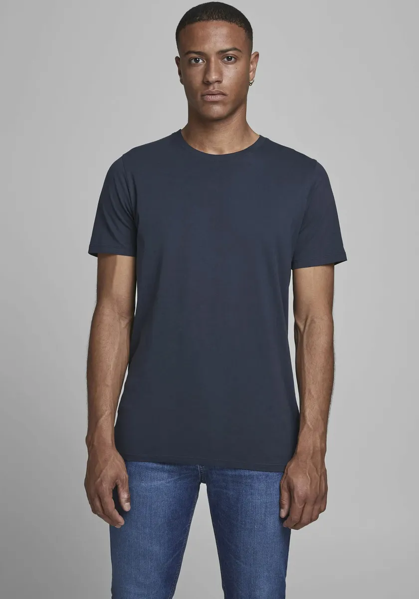 

Рубашка Jack & Jones с круглым вырезом "JJJEORGANIC BASIC TEE SS O-NECK NOOS", цвет морской волны