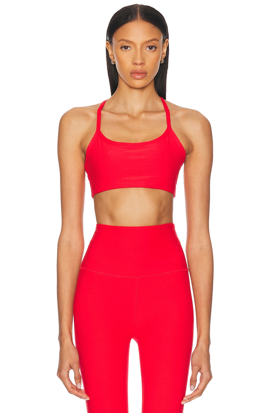 

Spacedye Slim Racerback Бюстгальтер Beyond Yoga, Candy Apple Red Heather