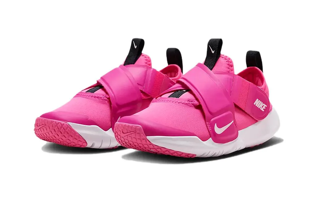 Nike Беговые кроссовки flex advance с противоскользящей подошвой и амортизацией, низкие, фиолетово-белые, для детей 3-7 лет — фото 4