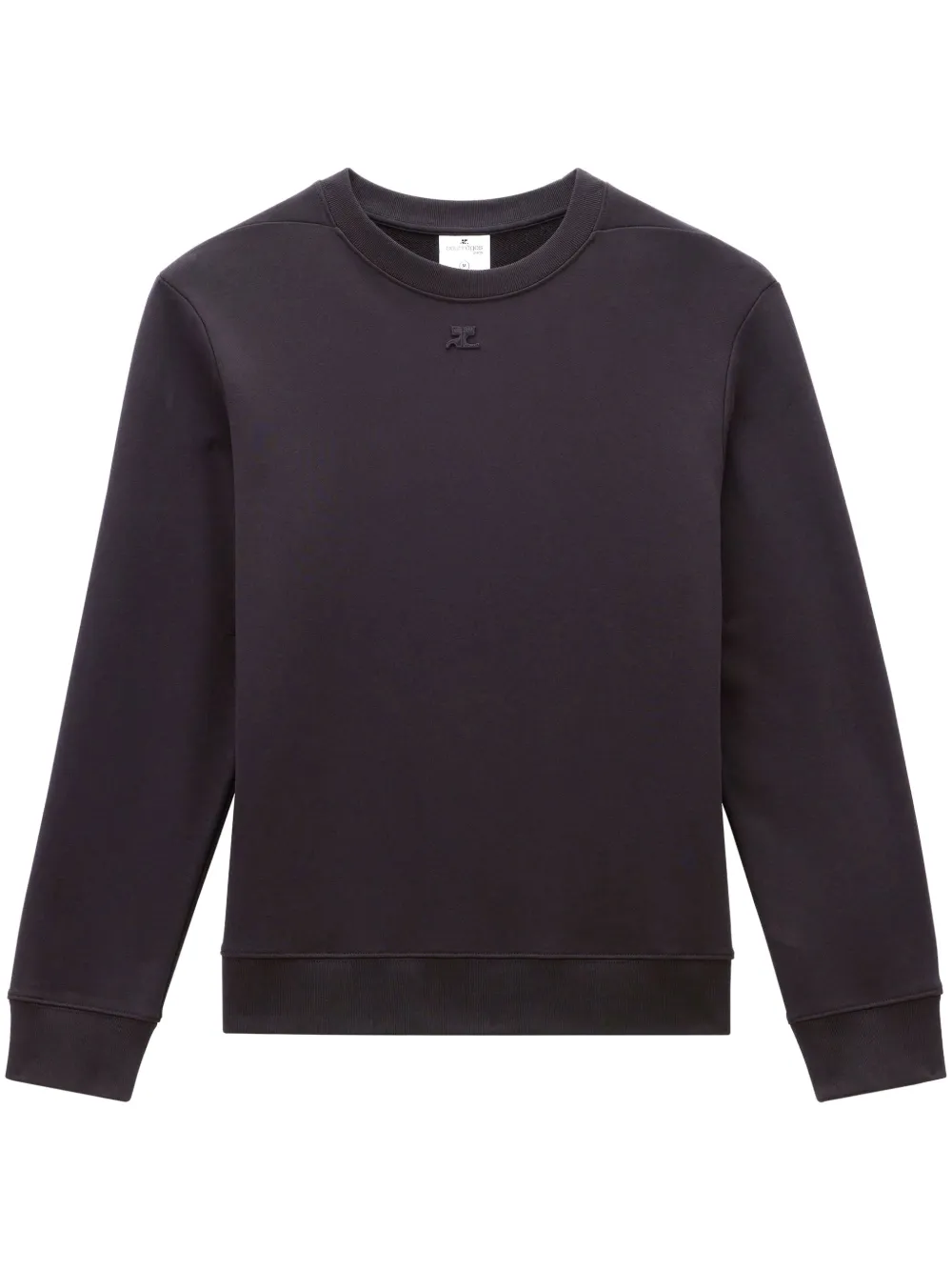 

Флисовая толстовка с вышитым логотипом Courrèges, черный