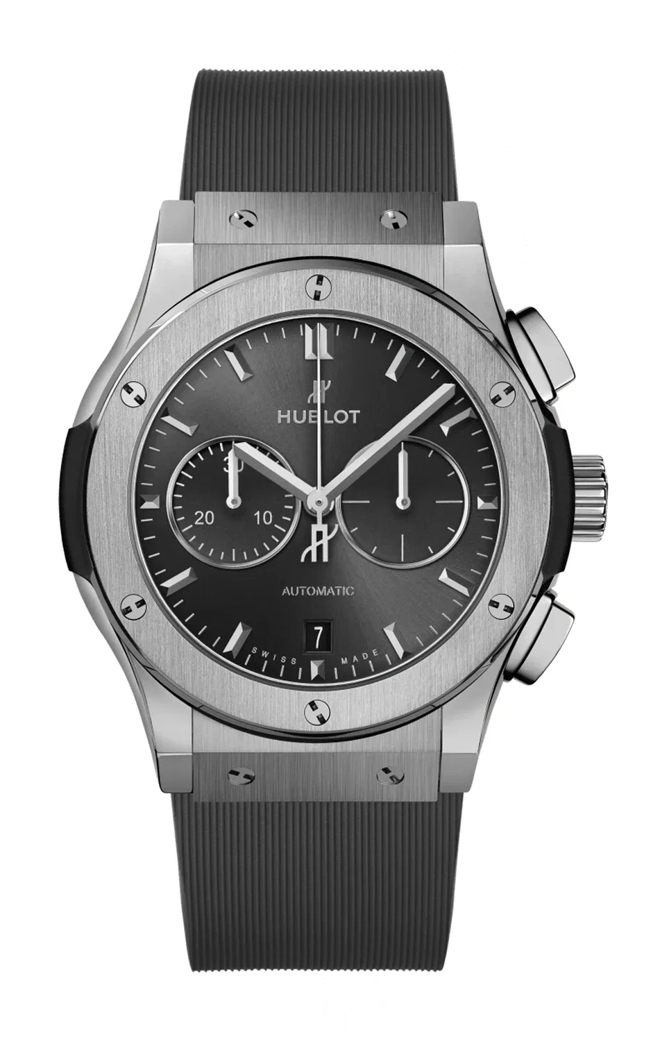 Классик Фьюжн Рейсинг Грей Хронограф Титаниум 42 мм - 541.NX.7070.RX HUBLOT, черный