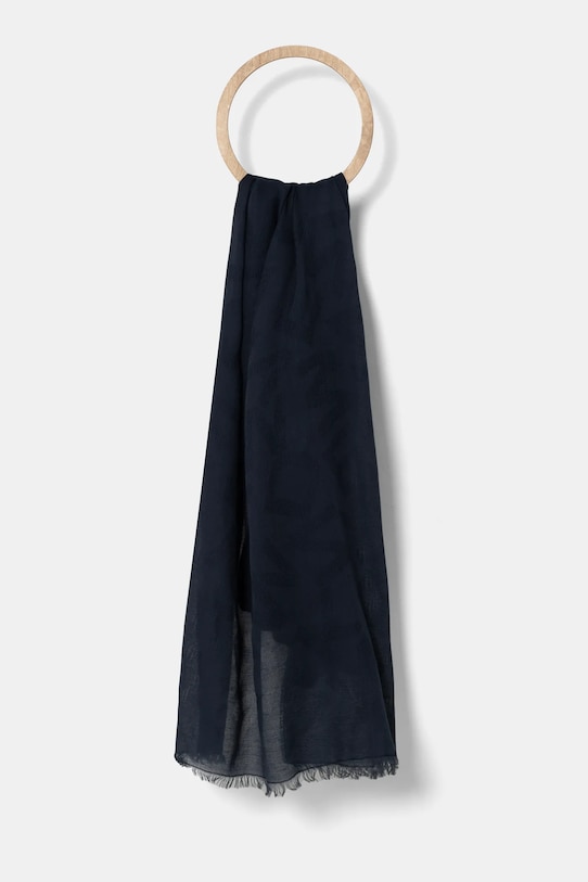 

Шаль с добавлением кашемира Weekend Max Mara, темно-синий