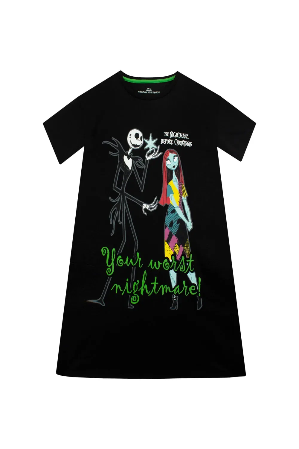 Ночная рубашка The Nightmare Before Christmas Disney, черный