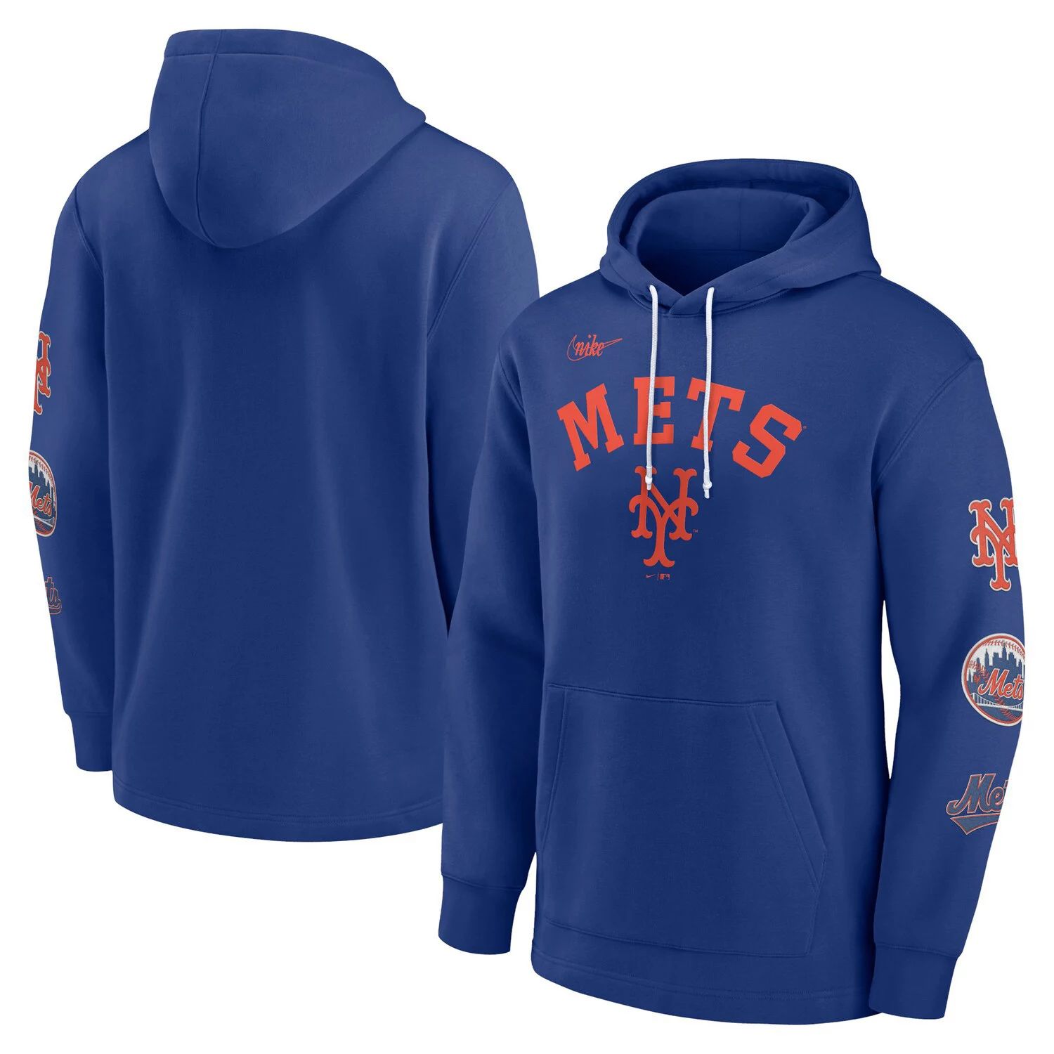 

Мужской пуловер с капюшоном Royal New York Mets Rewind Lefty Nike