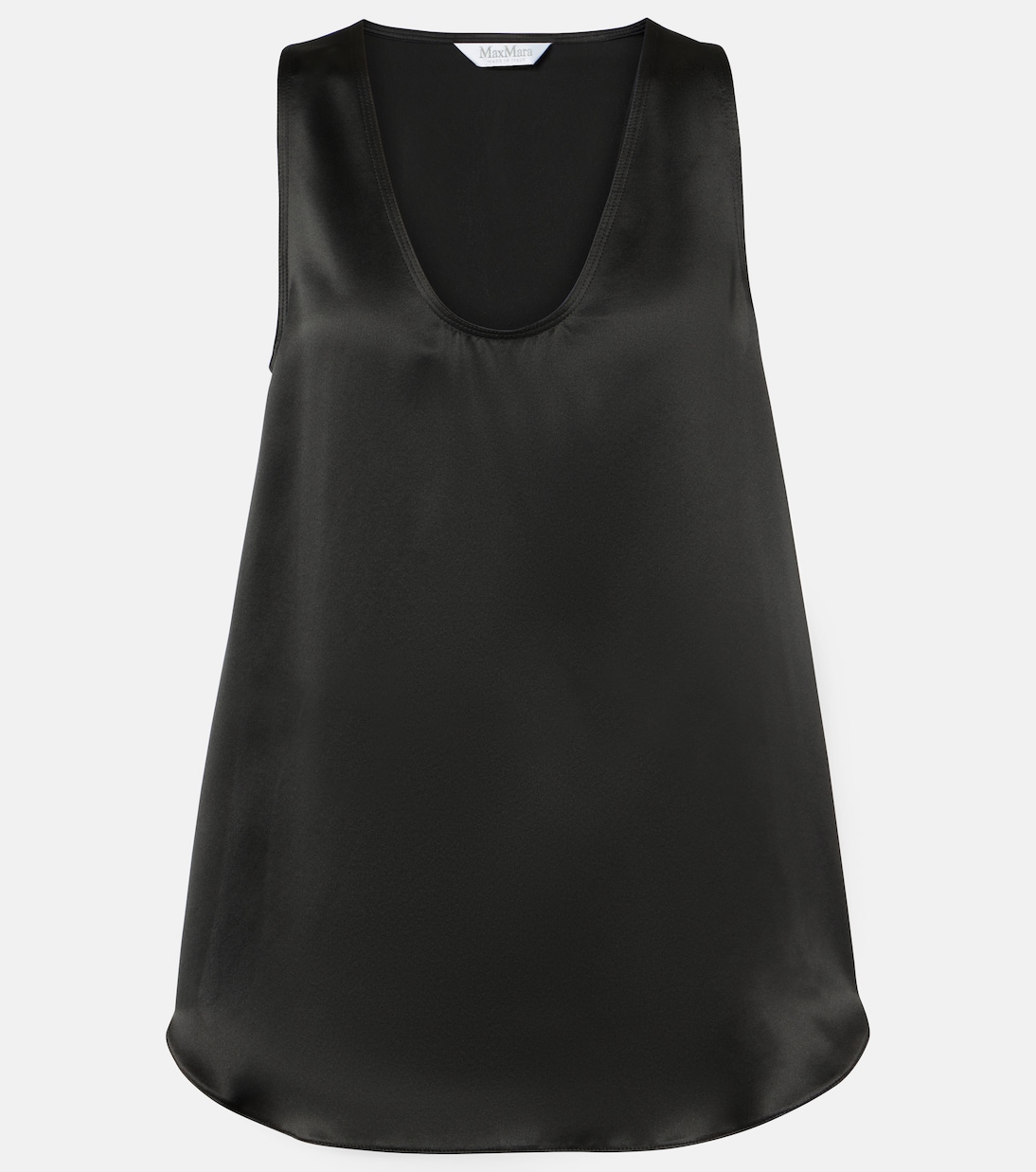 

Шелковый топ Filly Max Mara, Nero