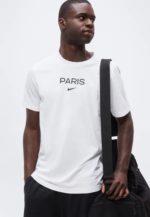 Футболка Nike Performance Paris Saint-Germain Wordmark Tee Club Wear, белый — фото 4