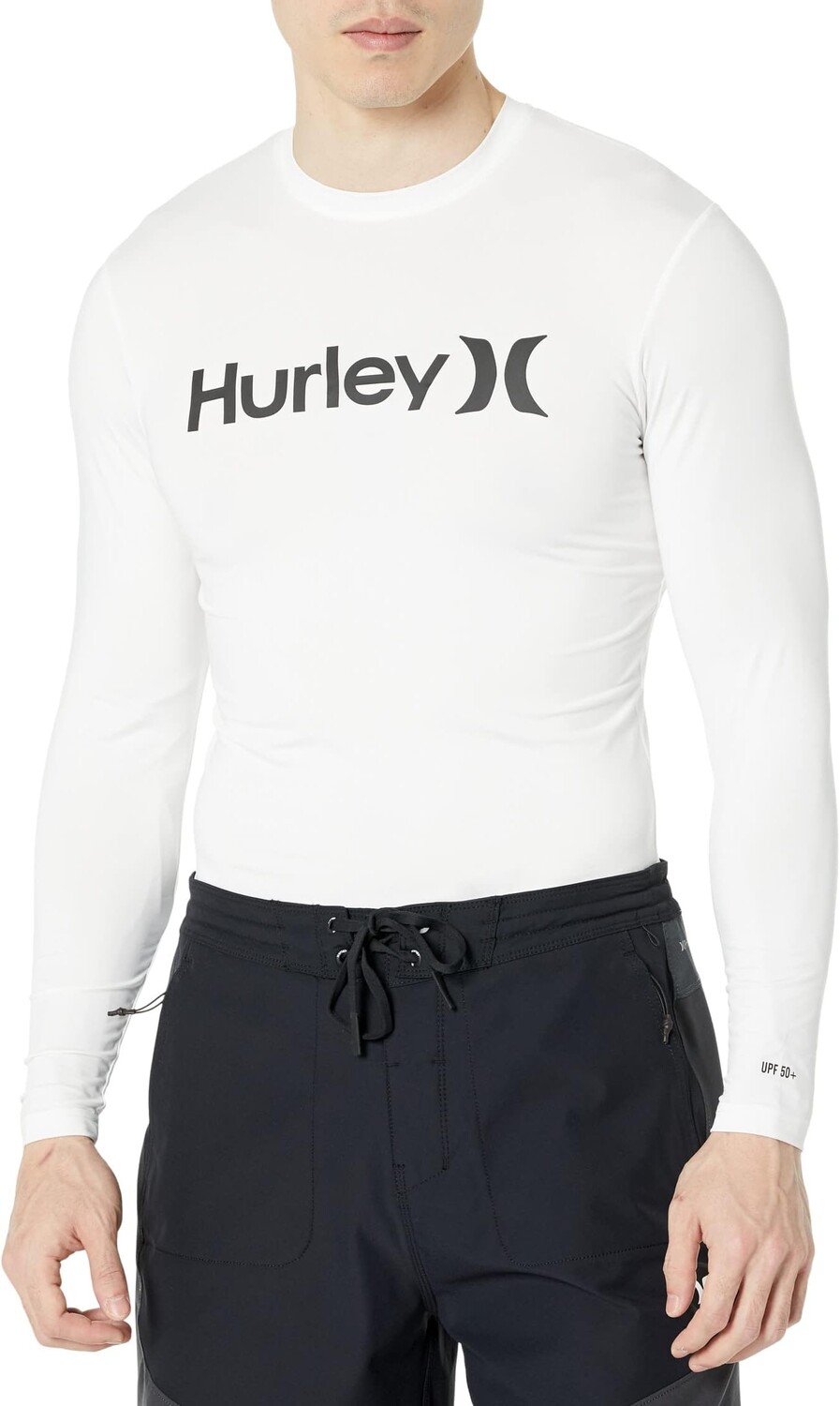 

Плавки Hurley One & Only Quick Dry Long Sleeve Rashguard, белый