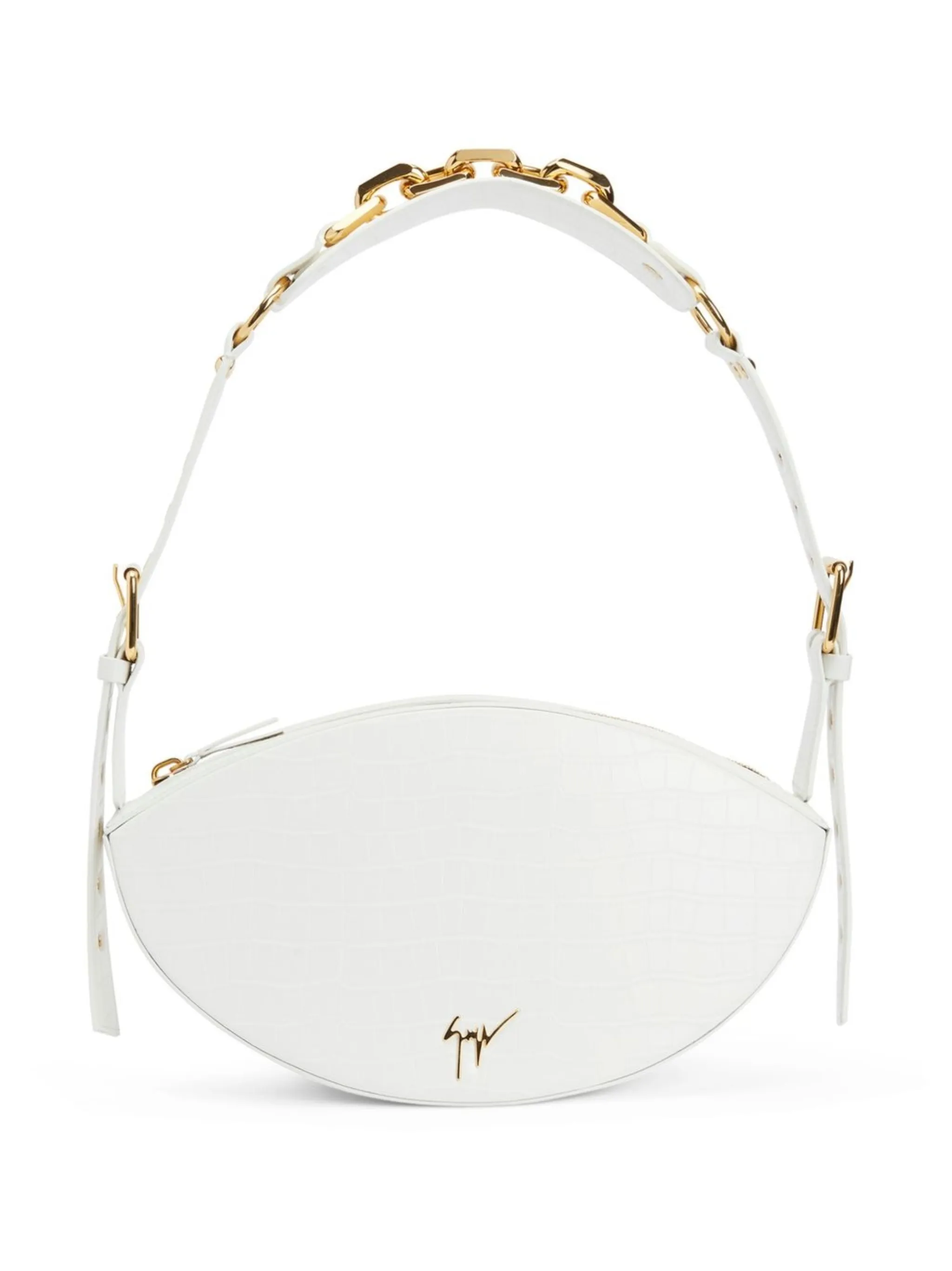 

Сумка на плечо с пряжками Giuseppe Zanotti, белый