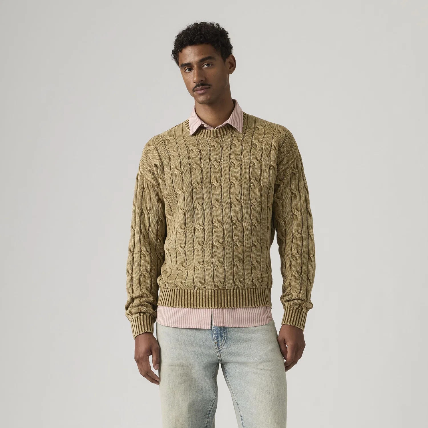 Свитер Carmel Cable Crew Levi's, Brown — фото 3