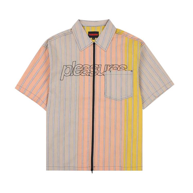 

Рубашка Pleasures Garner Zip Shirt, Peach