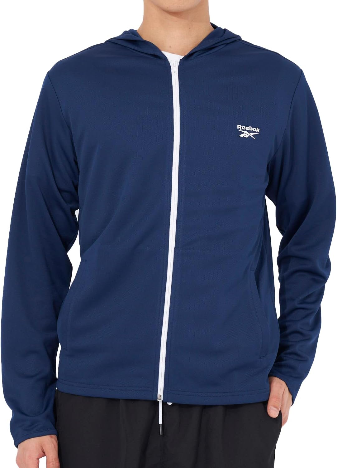 

Мужская футболка-рашгард Reebok на молнии с защитой от УФ-излучения