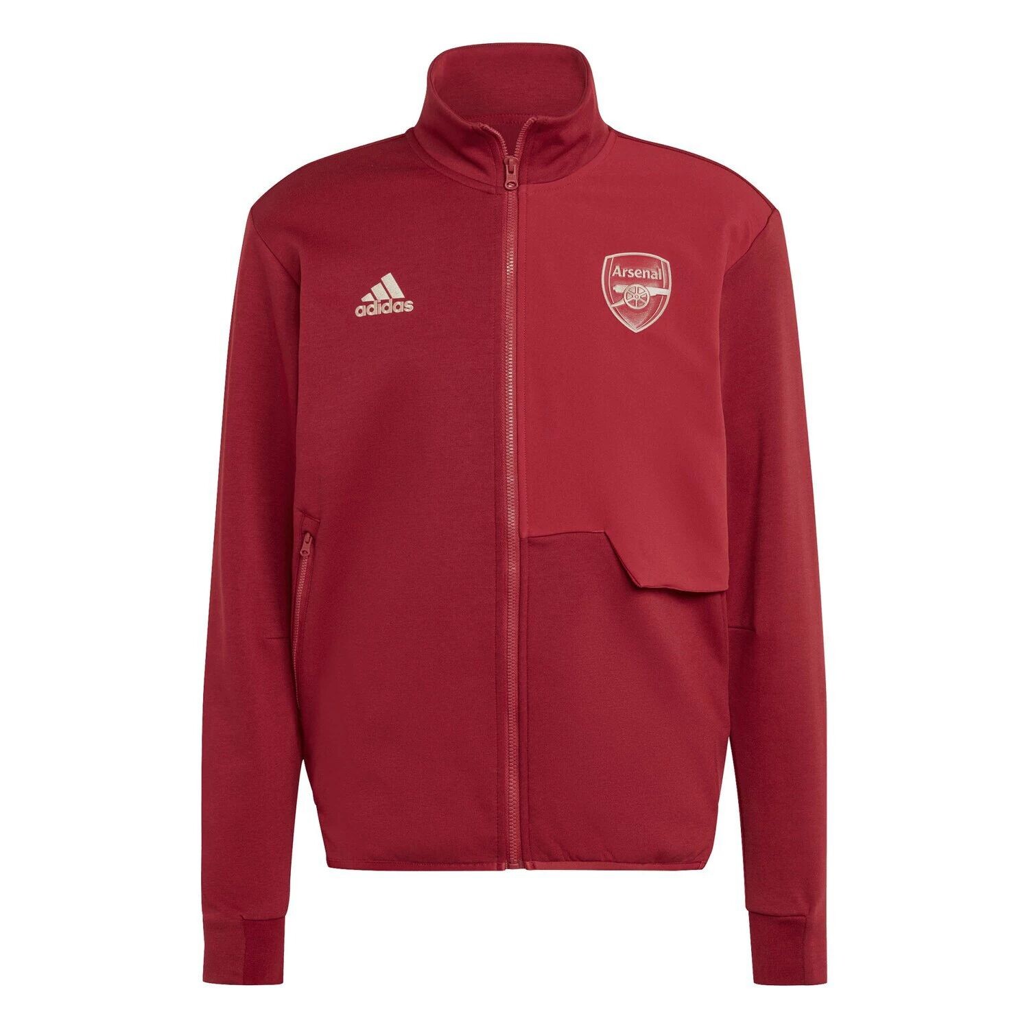 

Мужская красная куртка с молнией во всю длину Arsenal Anthem adidas, Красный, Мужская красная куртка с молнией во всю длину Arsenal Anthem adidas
