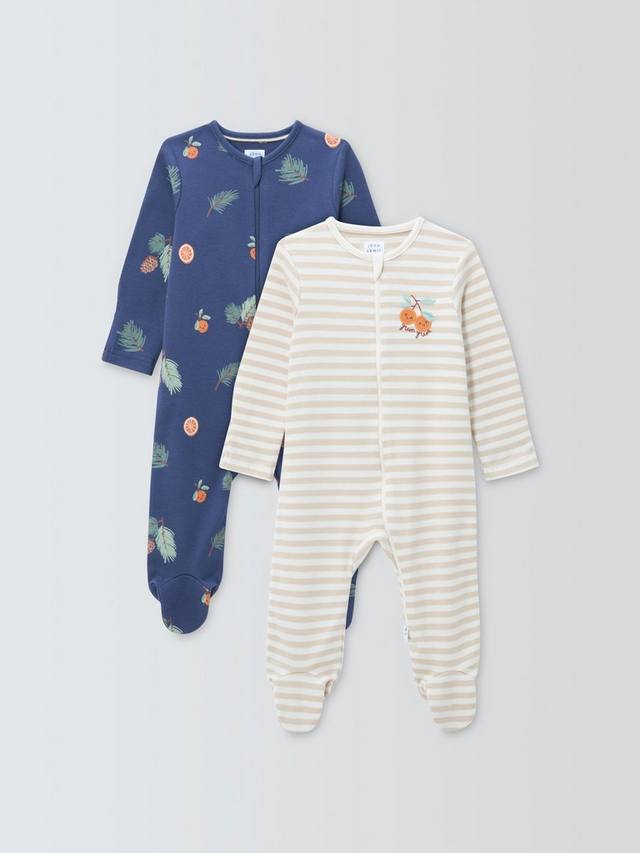 

Детский комбинезон Baby Berry Sprig John Lewis, Pack of 2, Blue/Multi