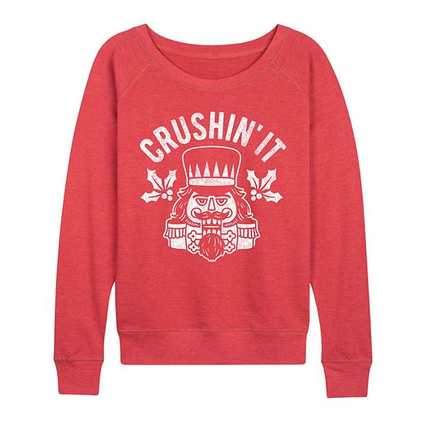 

Женский легкий худи crushin' it nutcracker из френч терри Licensed Character, Heather Red