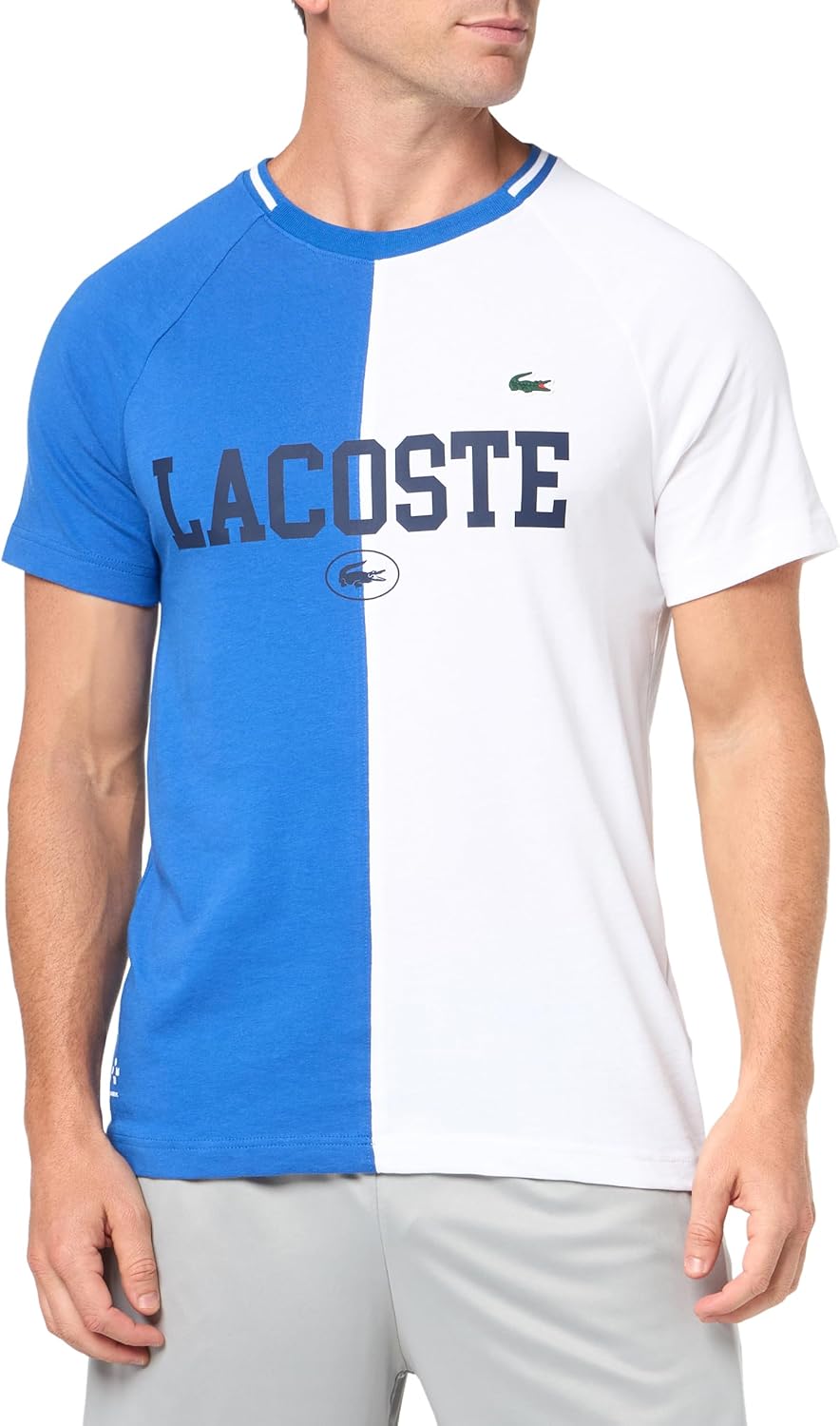 

Футболка Lacoste Men's Sport Tennis x Daniil Medvedev Ultra Dry, Ladigue Blue/White, 3X-Large, Белый, Футболка Lacoste Men's Sport Tennis x Daniil Medvedev Ultra Dry, Ladigue Blue/White, 3X-Large